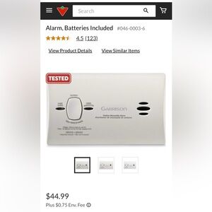 NEW! Carbon Monoxide Alarm